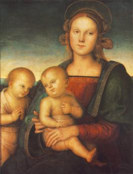 彼得羅 貝魯吉諾 Madonna with Child and Little St John 彼得羅 貝魯吉諾 Madonna with Child and Little St John